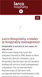 Mobile Screenshot of larcohospitality.com